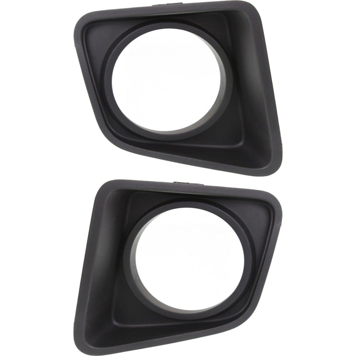 DAT AUTO PARTS Front Right Passenger & Left Driver Side Fog Light Cover Insert Trim Set Of 2 Replacement For 2014-2021 Toyota Tundra Black Textured...