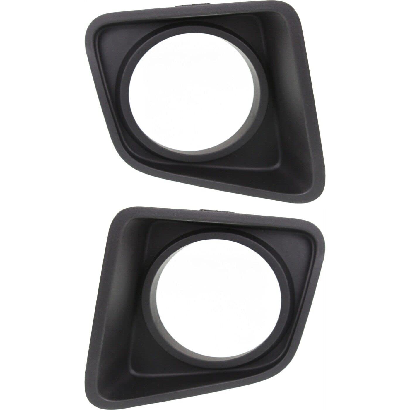 DAT AUTO PARTS Front Right Passenger & Left Driver Side Fog Light Cover Insert Trim Set Of 2 Replacement For 2014-2021 Toyota Tundra Black Textured...
