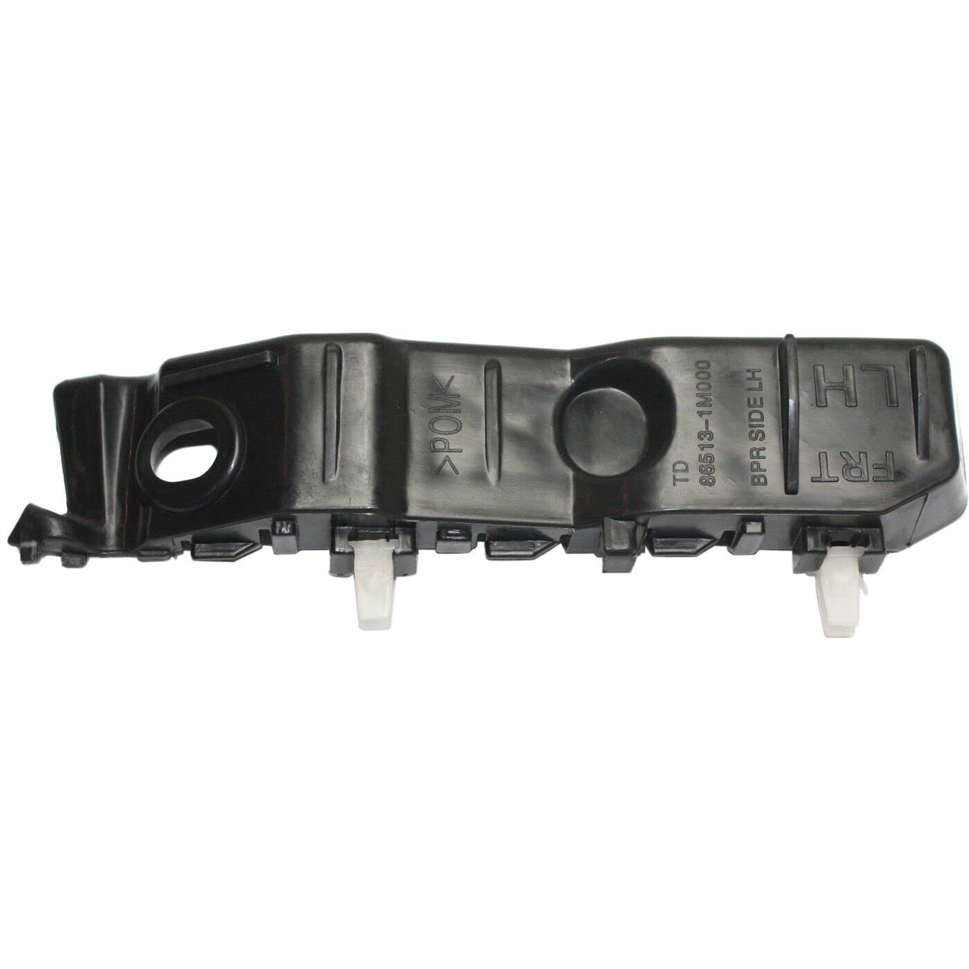 DAT AUTO PARTS Front Left Driver Side Bumper Cover Support Bracket Retainer Replacement For 2010 - 2013 Kia Forte Black Smooth KI1066106 865131M000