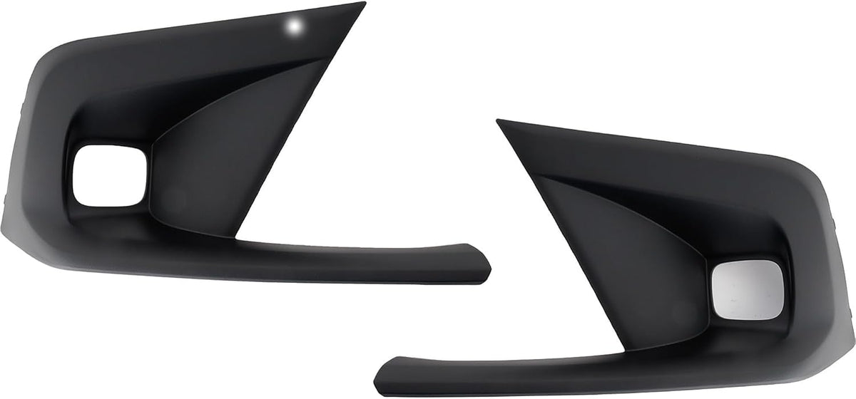 Front Driver & Passenger Set Fog Light Cover Lamp Hole Bezel Trim Bumper Insert Pair Replacement For 2022-2024 Honda Civic Hatchback & Sedan Except...