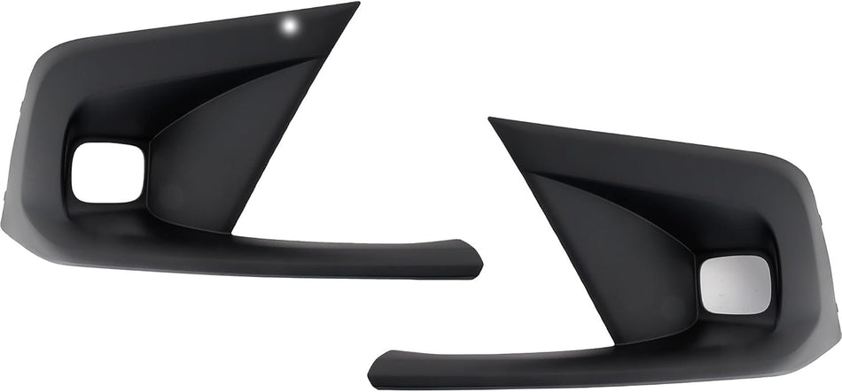 Front Driver & Passenger Set Fog Light Cover Lamp Hole Bezel Trim Bumper Insert Pair Replacement For 2022-2024 Honda Civic Hatchback & Sedan Except...