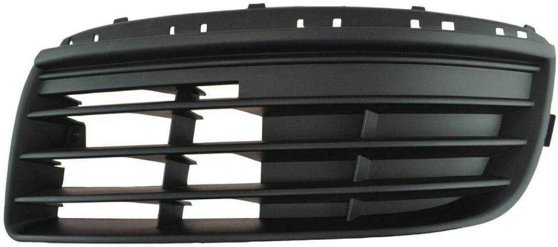 DAT AUTO PARTS Front Left Driver Side Bumper Cover Grille Insert Trim Molding Replacement for 2005-2010 Volkswagen Jetta Black Textured Made of Pla...