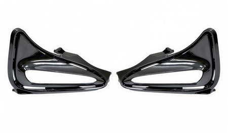 Front Driver & Passenger Side, PAIR, Bumper Daytime Running Cover Support Bezel, Fits 2017-2019 Toyota Corolla Sedan, For CE/L/LE/XLE Models, PP Pl...