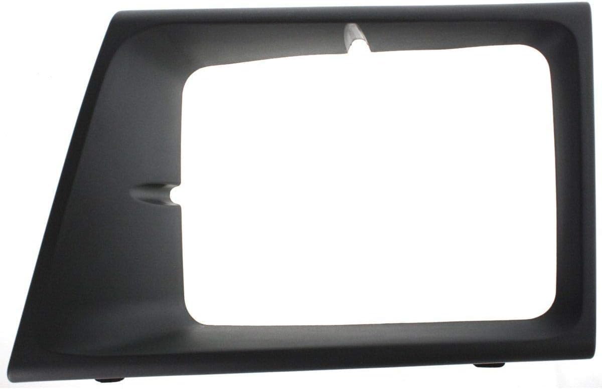 DAT AUTO PARTS Front Left Driver Side Head Light Door Molding Insert Cover Grille Bezel Trim Replacement For 2003-2007 Ford E-150 Econoline Matte G...