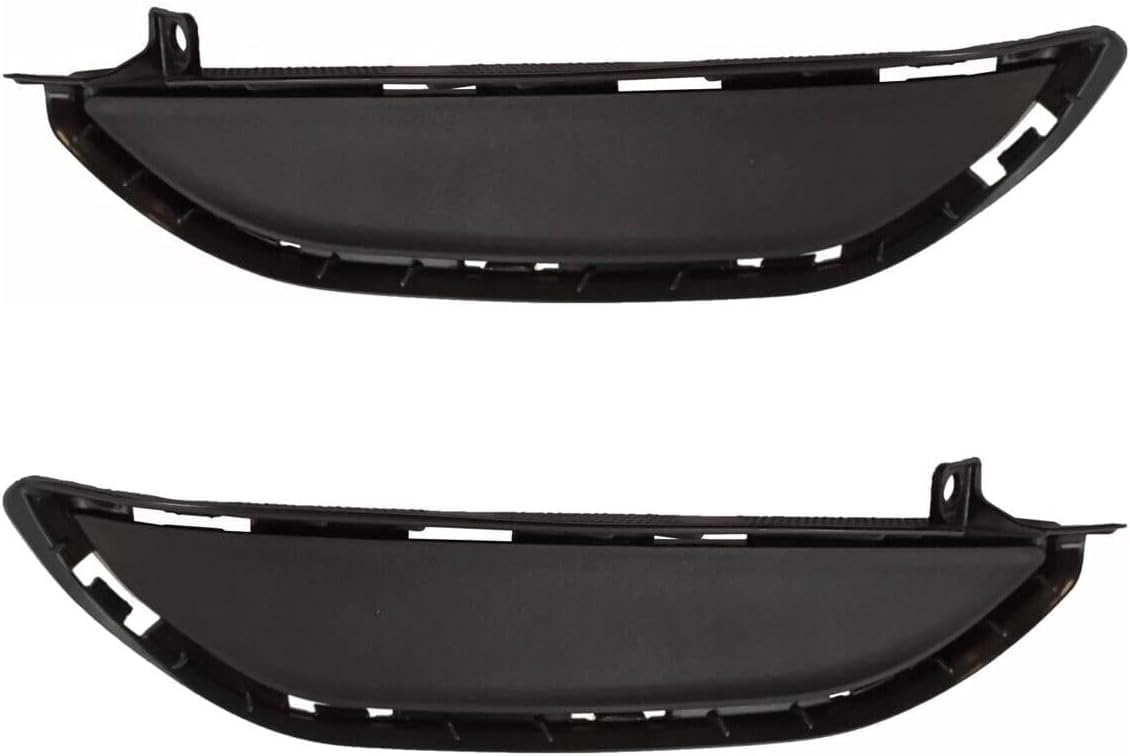 DAT AUTO PARTS Front Left Driver & Right Passenger Set Fog Light Hole Grille Lamp Cover Bumper Trim Insert Replacement For 2019 2020 2021 Hyundai T...