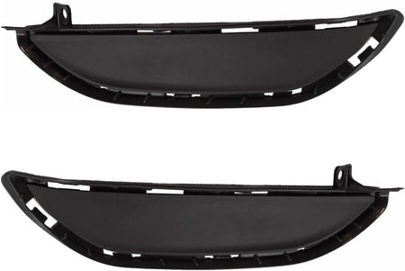 DAT AUTO PARTS Front Left Driver & Right Passenger Set Fog Light Hole Grille Lamp Cover Bumper Trim Insert Replacement For 2019 2020 2021 Hyundai T...