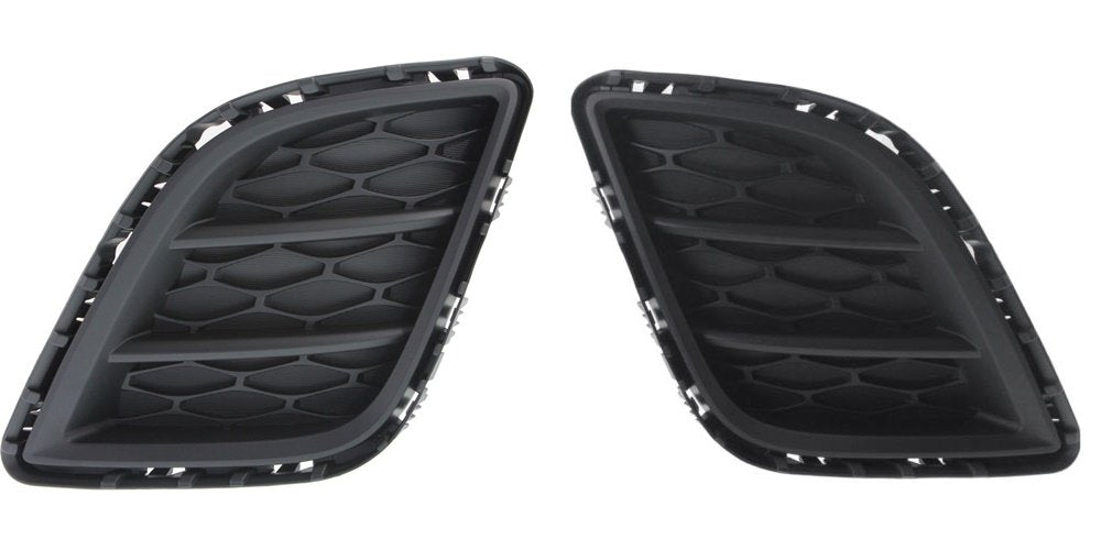 DAT AUTO PARTS Front Left Driver & Right Passenger Side Fog Light Cover Set of 2 Replacement for 2010-2012 Mazda CX7 Black Textured MA1038117 MA103...