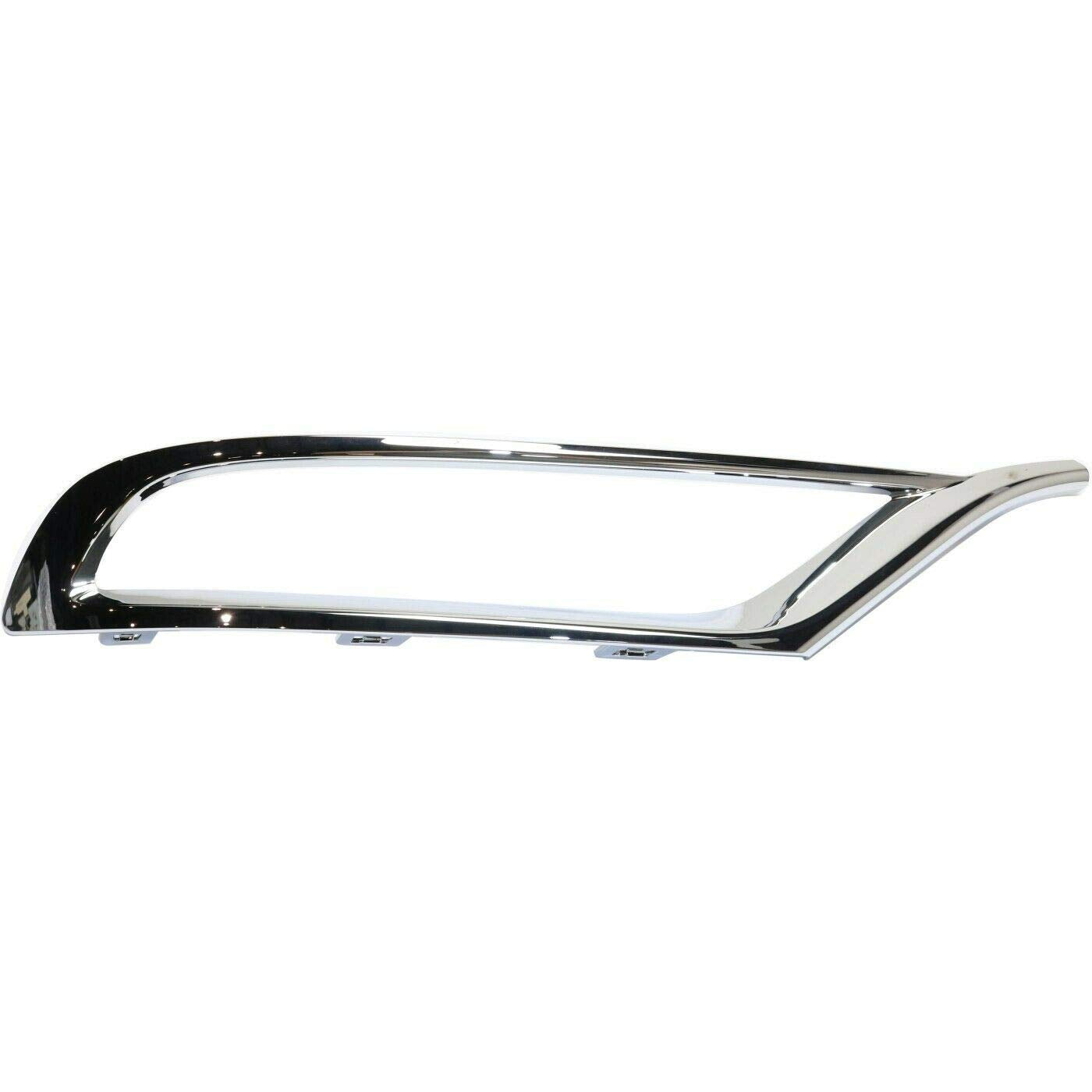 DAT AUTO PARTS Front Right Passenger Side Fog Light Cover Trim Ring Bezel Molding Insert Replacement For 2015-2023 Chrysler 300 Silver Chrome Smoot...