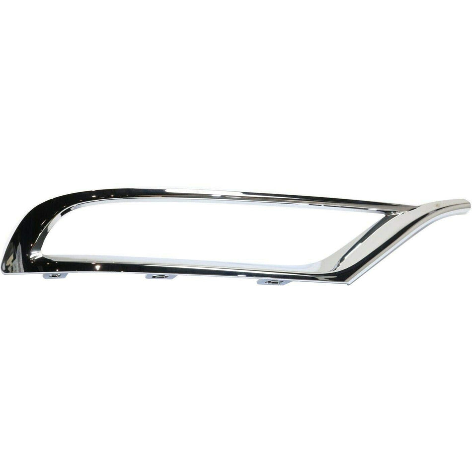 DAT AUTO PARTS Front Right Passenger Side Fog Light Cover Trim Ring Bezel Molding Insert Replacement For 2015-2023 Chrysler 300 Silver Chrome Smoot...