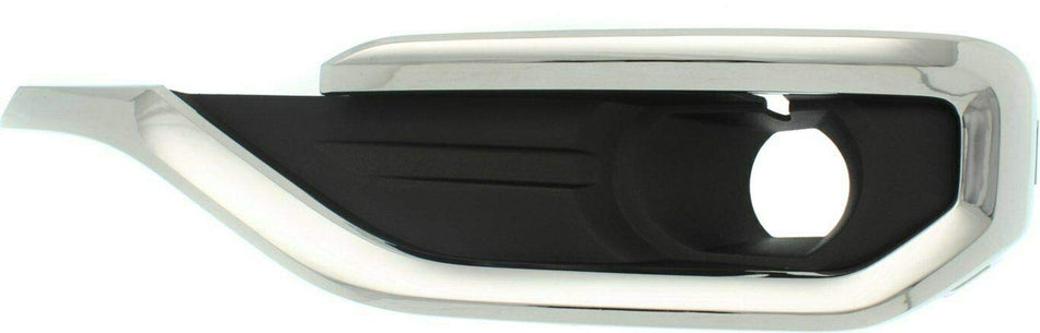 DAT AUTO PARTS Front Left Driver Side Fog Light Hole Bezel Cover Bumper Insert Replacement For 2017-2019 GMC Acadia Except All-Terrain Black Textur...