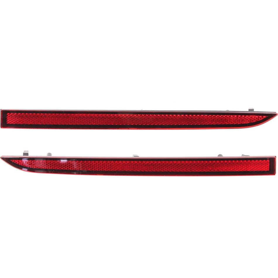 DAT AUTO PARTS Rear Right Passenger & Left Driver Side Pair Bumper Cover Reflector Lamp Marker Light Insert Set Of 2 Replacement For 2015-2018 Ford...