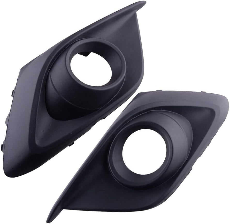 DAT AUTO PARTS Front Left Driver & Right Passenger Side Fog Light Cover Pair Trim Bezel Grille Lamp Insert Replacement for 2014-2016 Mazda 3 Sedan/...