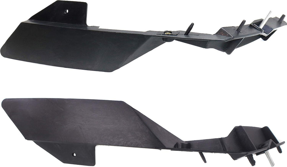 DAT AUTO PARTS Front Inner Driver and Passenger Side Bumper Cover Support Bracket Set Replacement For 2006-2010 Dodge Charger Black Textured CH1042...