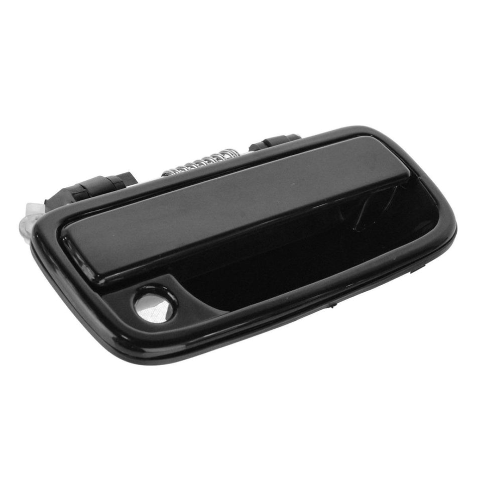 Front Passenger Side Outside Exterior Door Handle Fits 1995-2004 Toyota Tacoma 2WD 4WD Black Smooth TO1311128