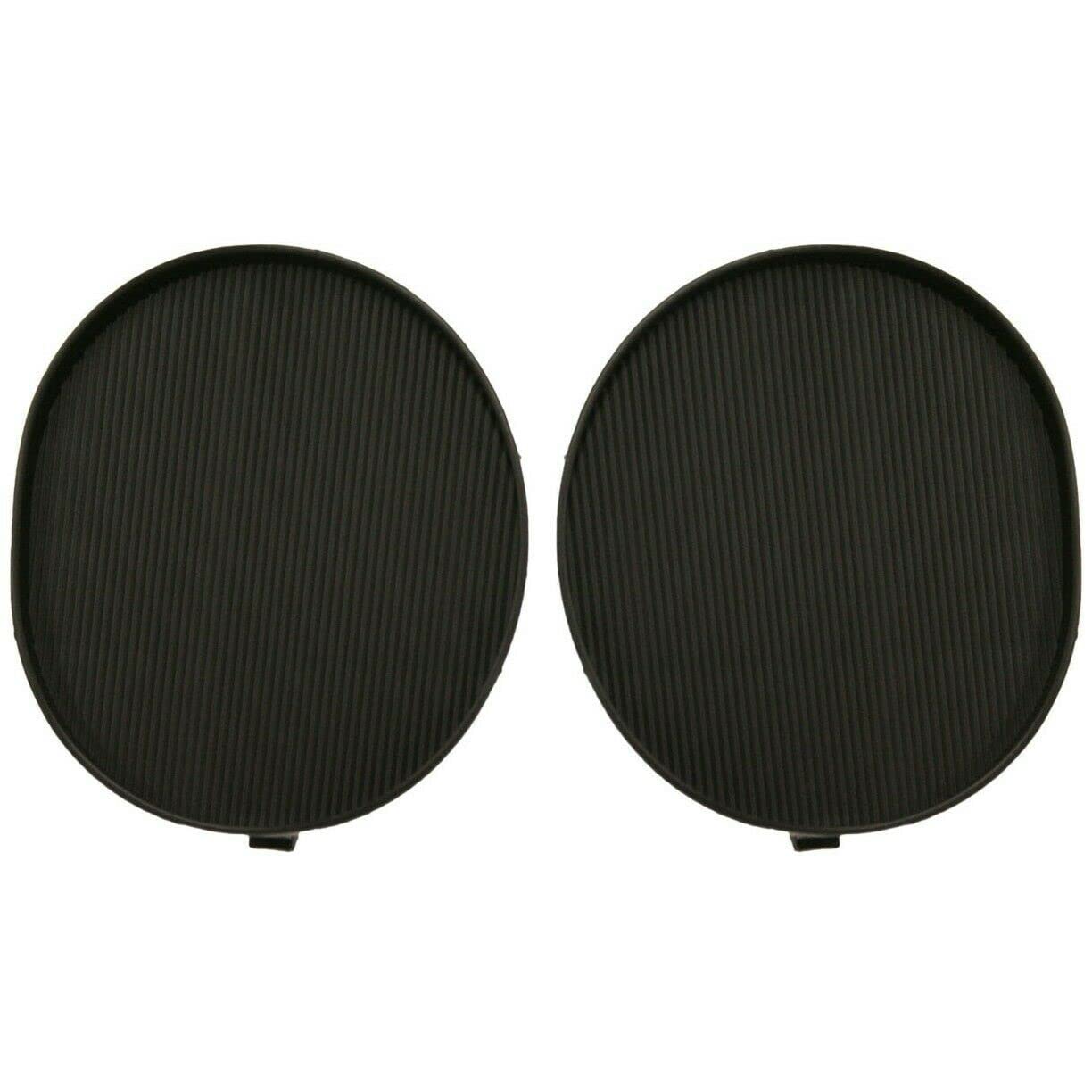 DAT AUTO PARTS Front Right Passenger And Left Driver Side Bumper Fog Light Lamp Hole Cover Set Of 2 Replacement For 2005 - 2008 Toyota Matrix Black...