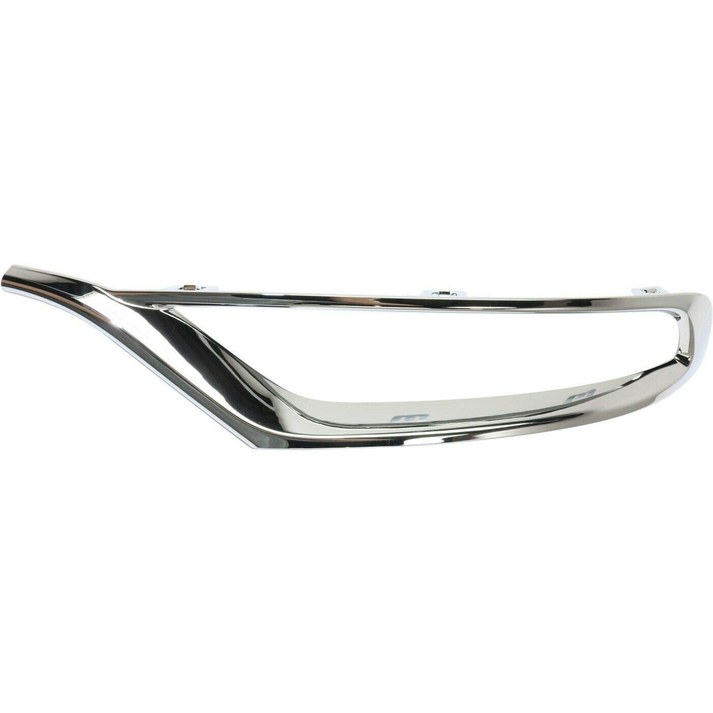 DAT AUTO PARTS Front Left Driver Side Fog Light Cover Trim Ring Bezel Molding Insert Replacement For 2015-2023 Chrysler 300 Silver Chrome Smooth Pl...