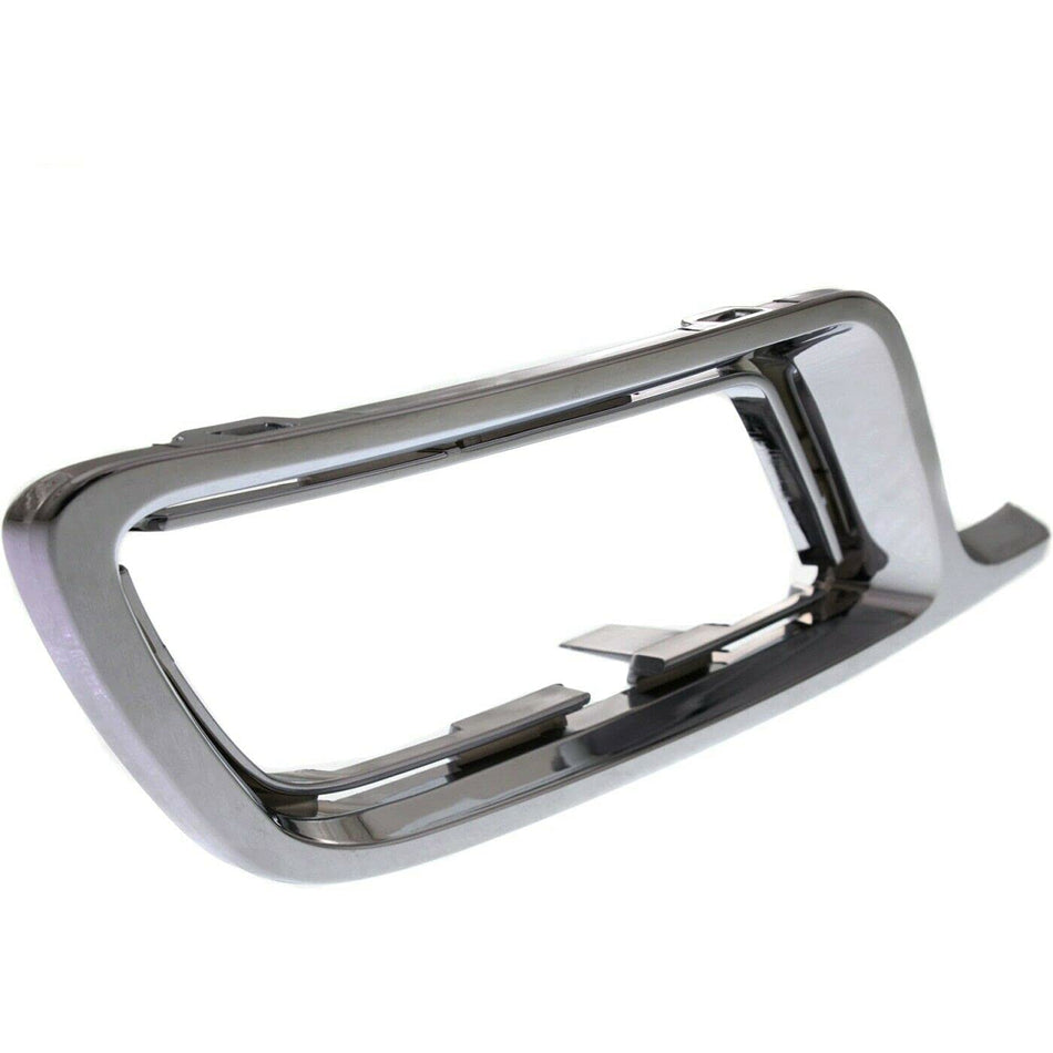 DAT AUTO PARTS Front Right Passenger Side Fog Light Trim Molding Bumper Insert Replacement For 2010 2011 2012 Lincoln MKZ Chrome Silver Smooth Plas...