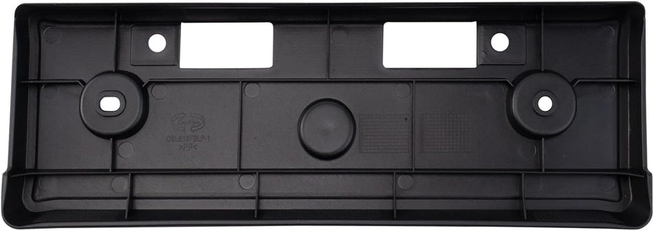 DAT AUTO PARTS Front License Plate Bracket Frame Cover Tag Holder Replacement For 2018-2025 Nissan Leaf Black Textured Plastic NI1068164 962105SA0A