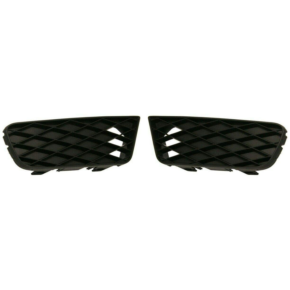DAT AUTO PARTS Front Left Driver & Right Passenger Set of 2 Fog Light Hole Cover Grille Trim Insert Replacement For 2009 2010 2011 Honda Civic Seda...