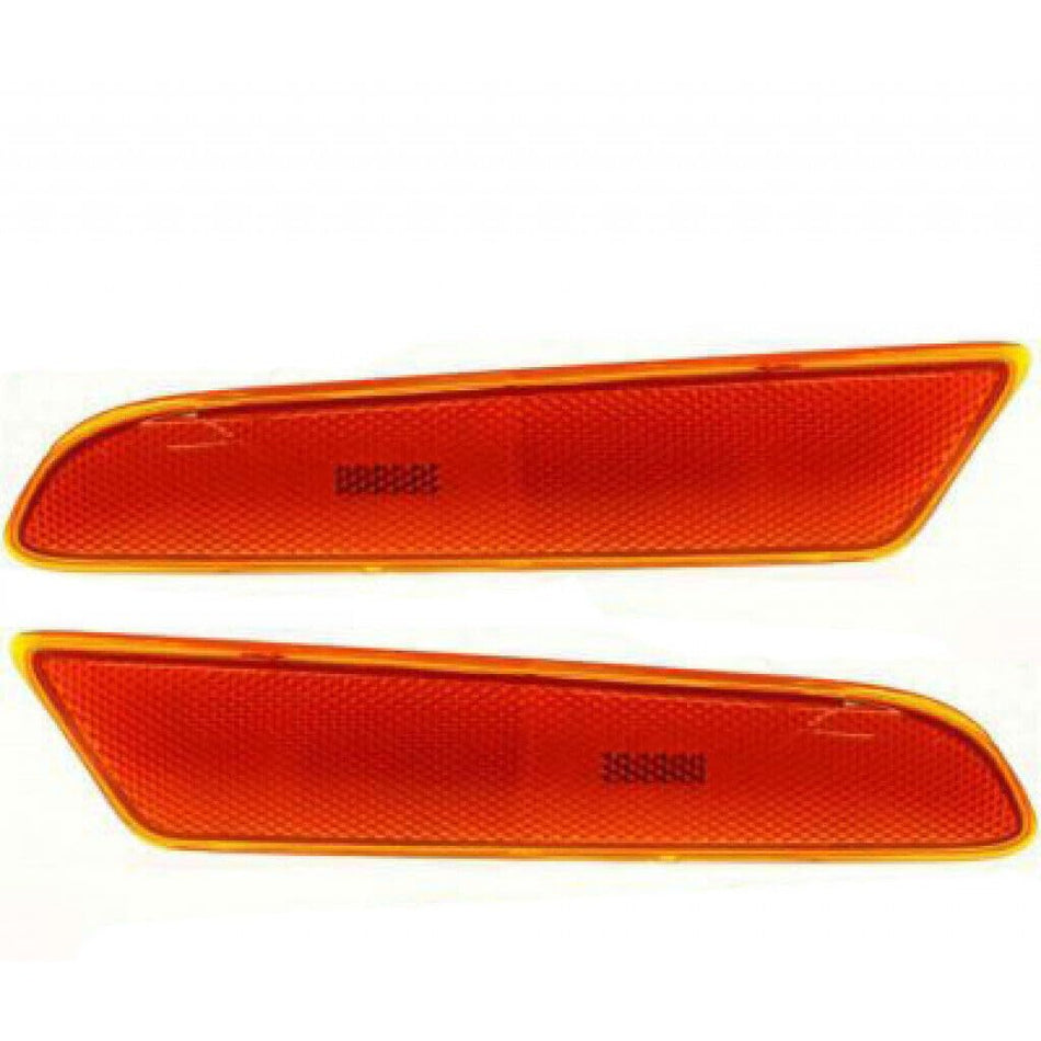 DAT AUTO PARTS Front Left Driver & Right Passenger Side Set Bumper Turn Signal Light Marker Lens Housing Pair Replacement For 2002-2003 Lexus ES300...