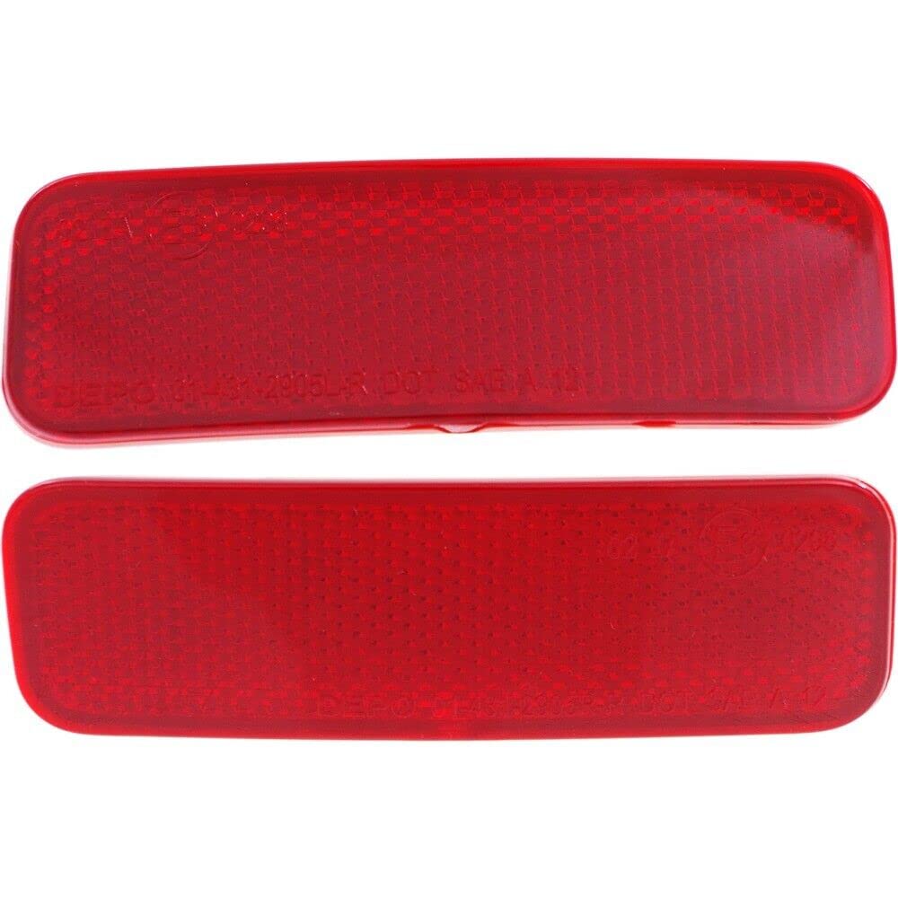 DAT AUTO PARTS Rear Right Passenger & Left Driver Side Pair Bumper Cover Marker Light Reflector Lamp Insert Set Of 2 Replacement For 2014-2024 Ford...