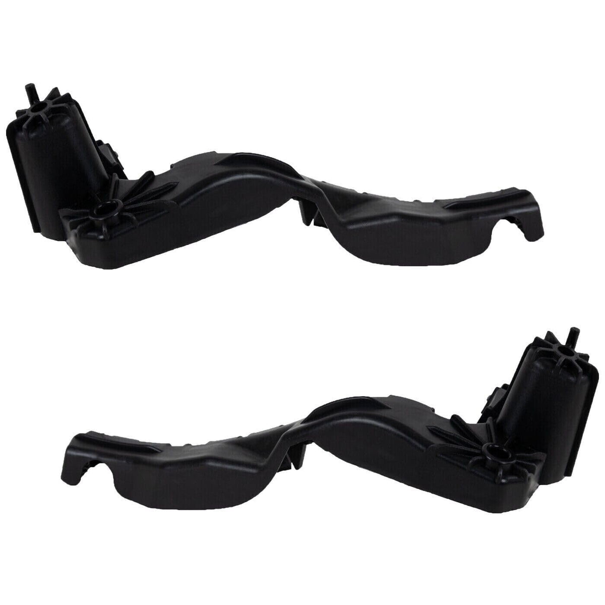 Front Left Driver & Right Passenger Side Set Of 2 Bumper Cover Retainer Support Mounting Bracket Pair Replacement For 2010-2017 GMC Terrain Black T...