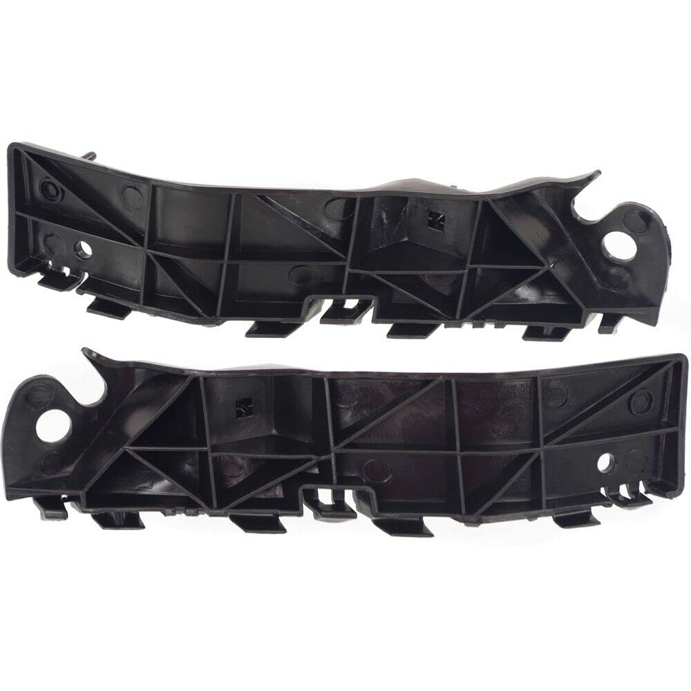 Front Left Driver & Right Passenger Set Bumper Cover Support Retainer Holder Mounting Bracket Black Plastic Replacement Pair For 2011-2015 Ford Exp...