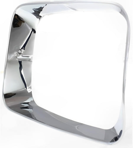 DAT AUTO PARTS Front Left Driver Side Head Light Door Replacement For 1992 1993 Dodge Ramcharger Chrome Headlamp Grille Silver Chrome Made of plast...