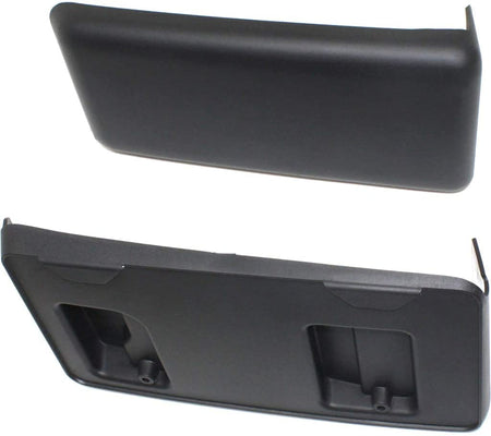 DAT AUTO PARTS Front Bumper Guard Pad Insert Cap Cover Includes Front License Bracket Mount Replacement for 2011-2014 Ford F150 Light Duty Black (2...