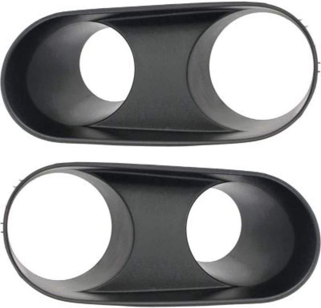 DAT AUTO Front Left Driver & Right Passenger Set of 2 Fog Light Cover Bezel Trim Molding Insert Replacement for 2003 2004 Ford Mustang Cobra Black ...