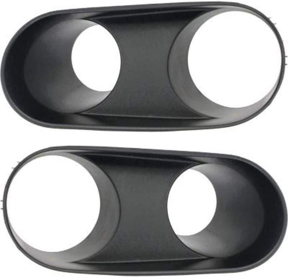 DAT AUTO Front Left Driver & Right Passenger Set of 2 Fog Light Cover Bezel Trim Molding Insert Replacement for 2003 2004 Ford Mustang Cobra Black ...