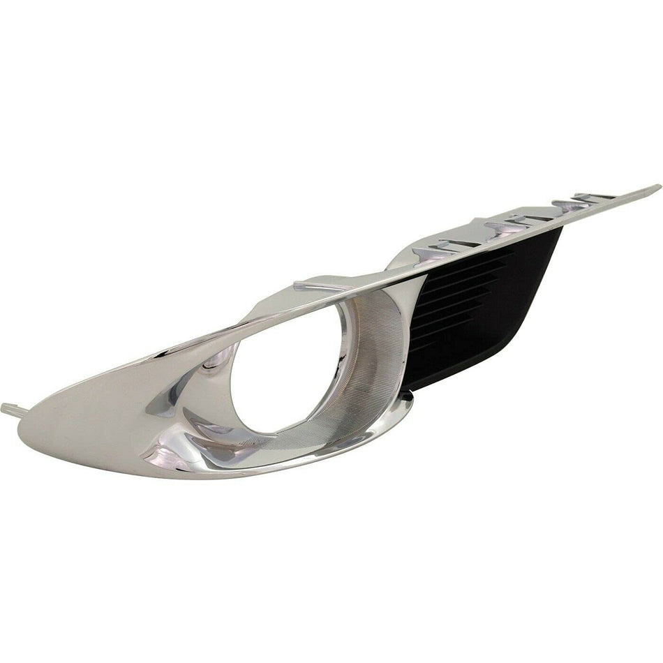 DAT AUTO PARTS Front Right Passenger Side Bumper Insert Fog Light Bezel Molding Cover Grille Trim Replacement For 2011 - 2012 Toyota Avalon Silver ...