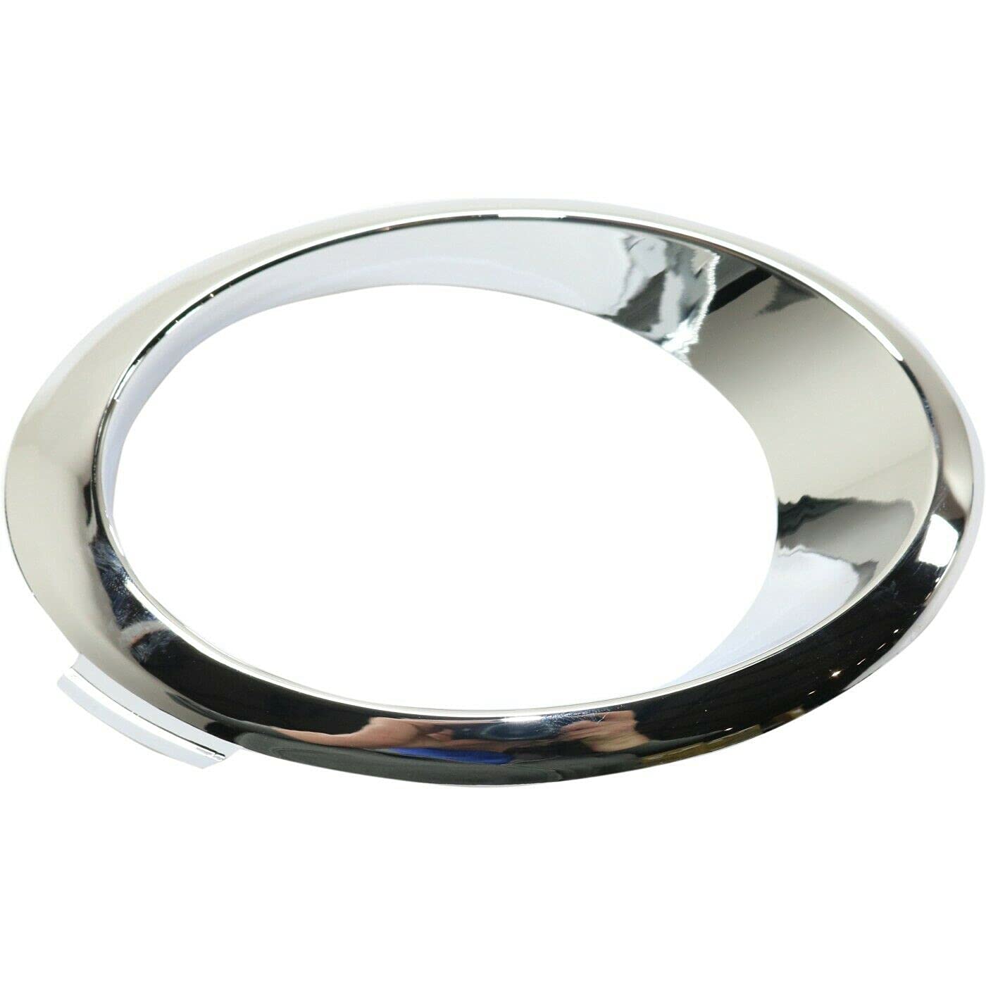 DAT AUTO PARTS Front Right Passenger Side Fog Light Trim Ring Bumper Molding Insert Replacement For 2013-2016 Ford Fusion Silver Chrome Smooth Plas...