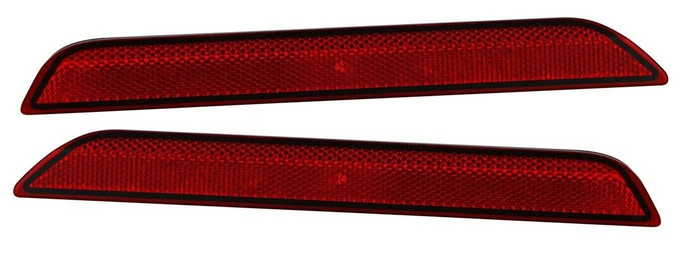 Rear Right Passenger & Left Driver Side Pair Bumper Cover Marker Light Reflector Lamp Insert Set Of 2 Replacement For 2020-2024 Ford Explorer 2022-...