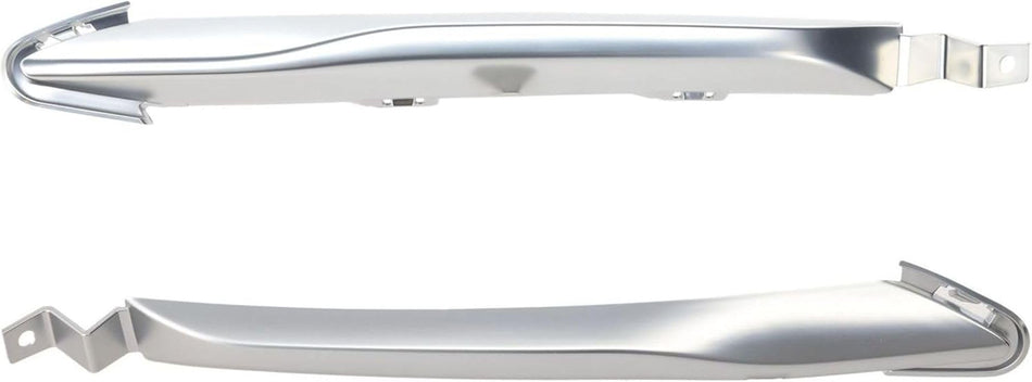 Front Driver & Passenger Side PAIR Bumper Cover Trim Insert, Fits 2022-2025 Jeep Grand Cherokee Except Overland/Trailhawk & 30th ANNIV Edition, Sat...