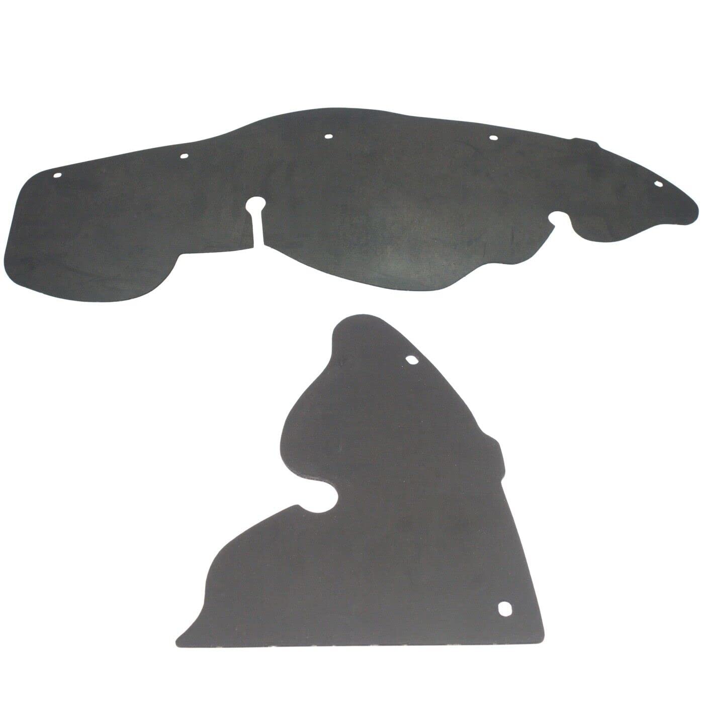 DAT AUTO PARTS Front Left Driver & Right Passenger Side Engine Splash Shield Pair Set of 2 Replacement For 1998-2008 Ford Ranger 2WD4WD Black Textu...