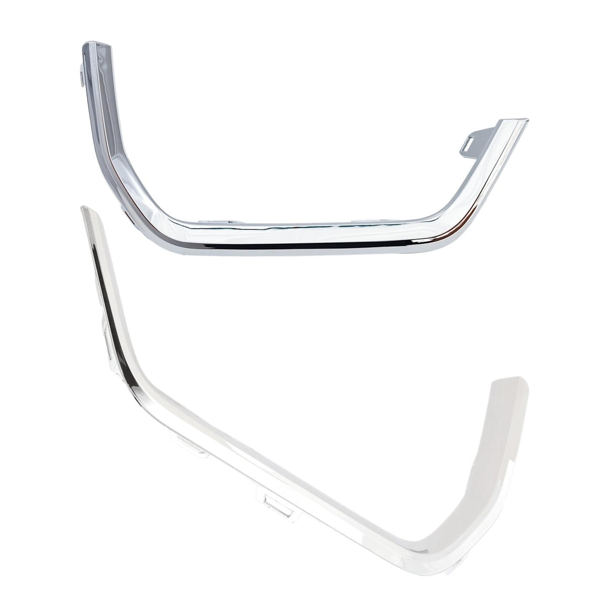 DAT AUTO PARTS Front Driver & Passenger Side, SET OF 2, Bumper Cover Trim Molding, Fits 2022-2024 GMC Terrain, Except Denali Models, Plastic Bright...