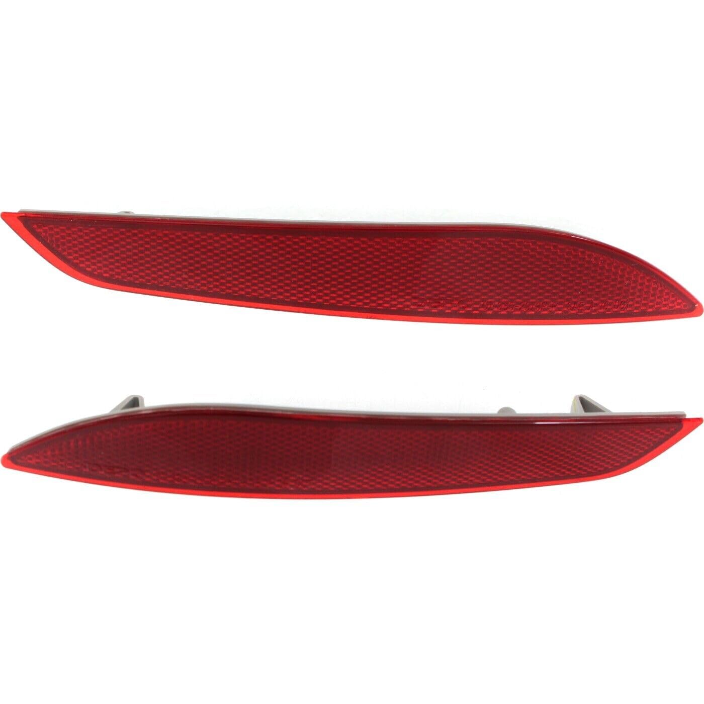 DAT AUTO Rear Left Driver & Right Passenger Side Set Bumper Cover Reflector Lamp Marker Light Pair Replacement For 2016-2019 Chevrolet Chevy Cruze ...