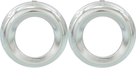 Front Left Driver & Right Passenger Set Of 2 Fog Light Bezel Trim Ring Cover Pair Replacement for 2009-2012 Toyota Rav4 Limited Edition Silver Chro...