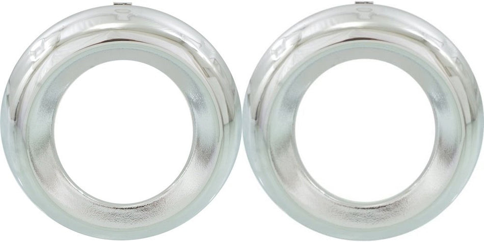 Front Left Driver & Right Passenger Set Of 2 Fog Light Bezel Trim Ring Cover Pair Replacement for 2009-2012 Toyota Rav4 Limited Edition Silver Chro...