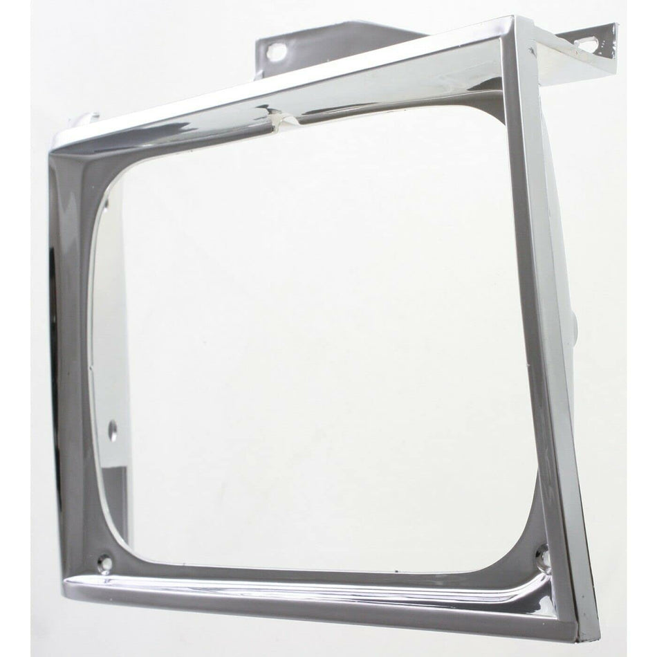 DAT AUTO PARTS Front Right Passenger Side Head Light Door Grille Replacement For 1982-1990 Chevrolet S10 Silver Chrome Grill GM2513121 15591586