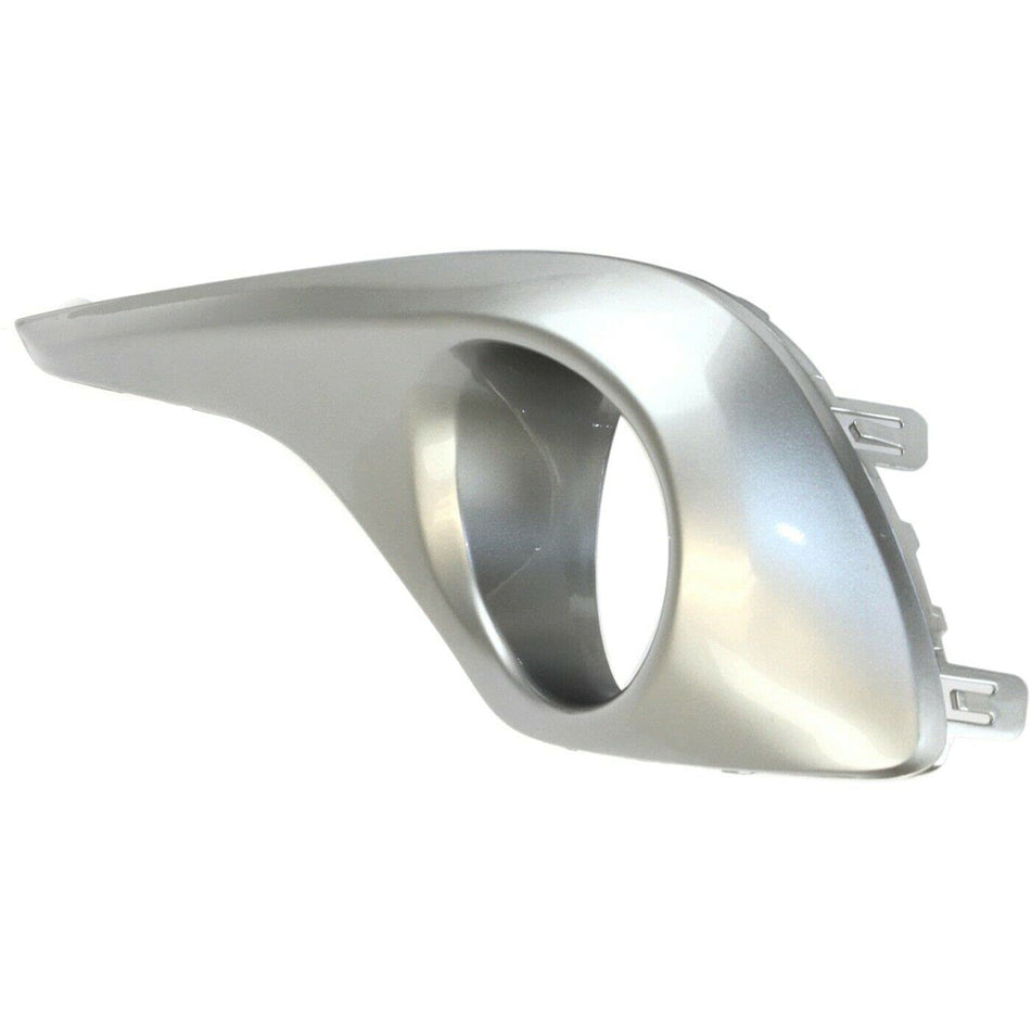 DAT AUTO PARTS Front Left Driver Side Fog Light Cover Bumper Insert Trim Replacement for 2011-2013 Toyota Highlander Except Hybrid Models Silver Ch...