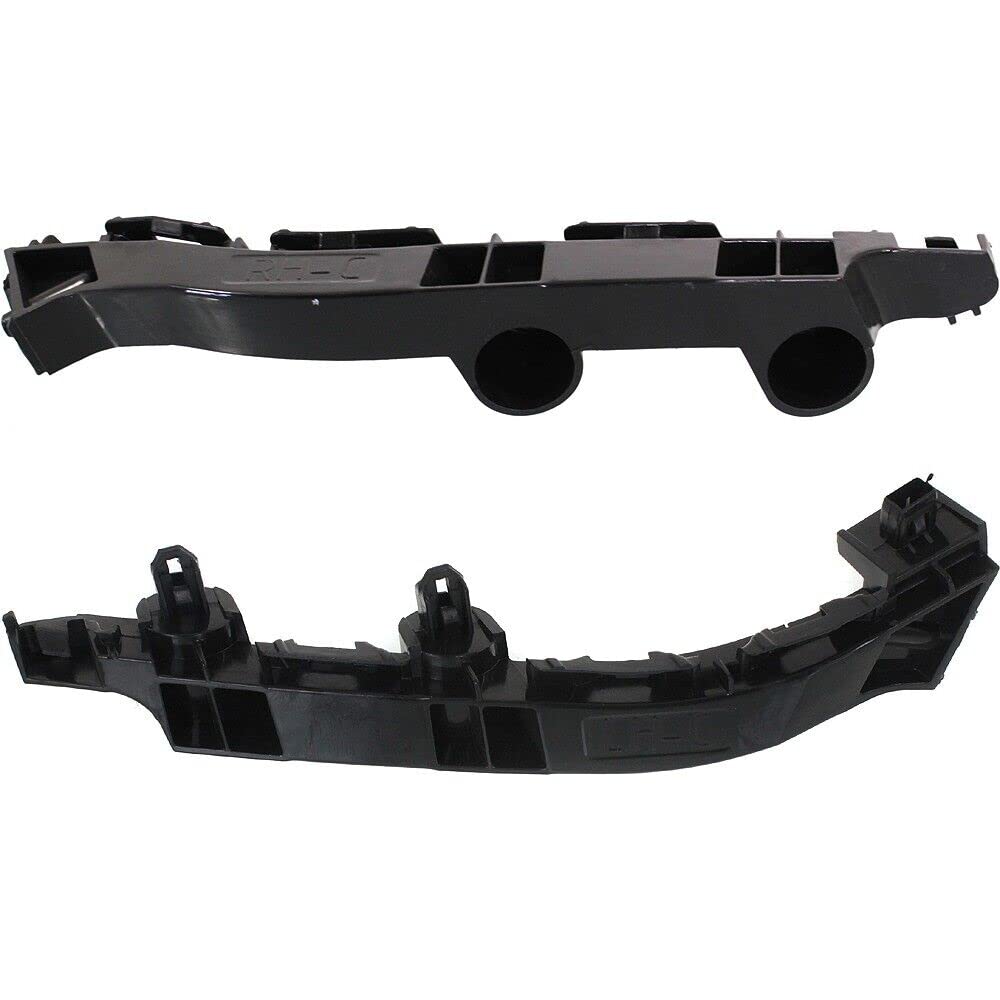 DAT AUTO PARTS Front Left Driver & Right Passenger Side Pair Bumper Cover Bracket Set Of 2 Replacement For 2011-2014 Chrysler 200 Black Textured Pl...