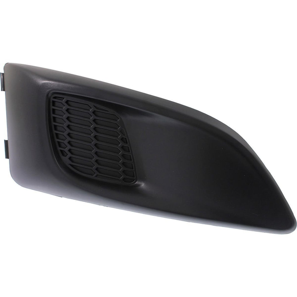 Front Passenger Side Bumper Fog Light Cover Insert Without Fog Lights Fits 2012-2016 Chevrolet Sonic LS LT LTZ Hatchback Sedan Black Textured GM1039134