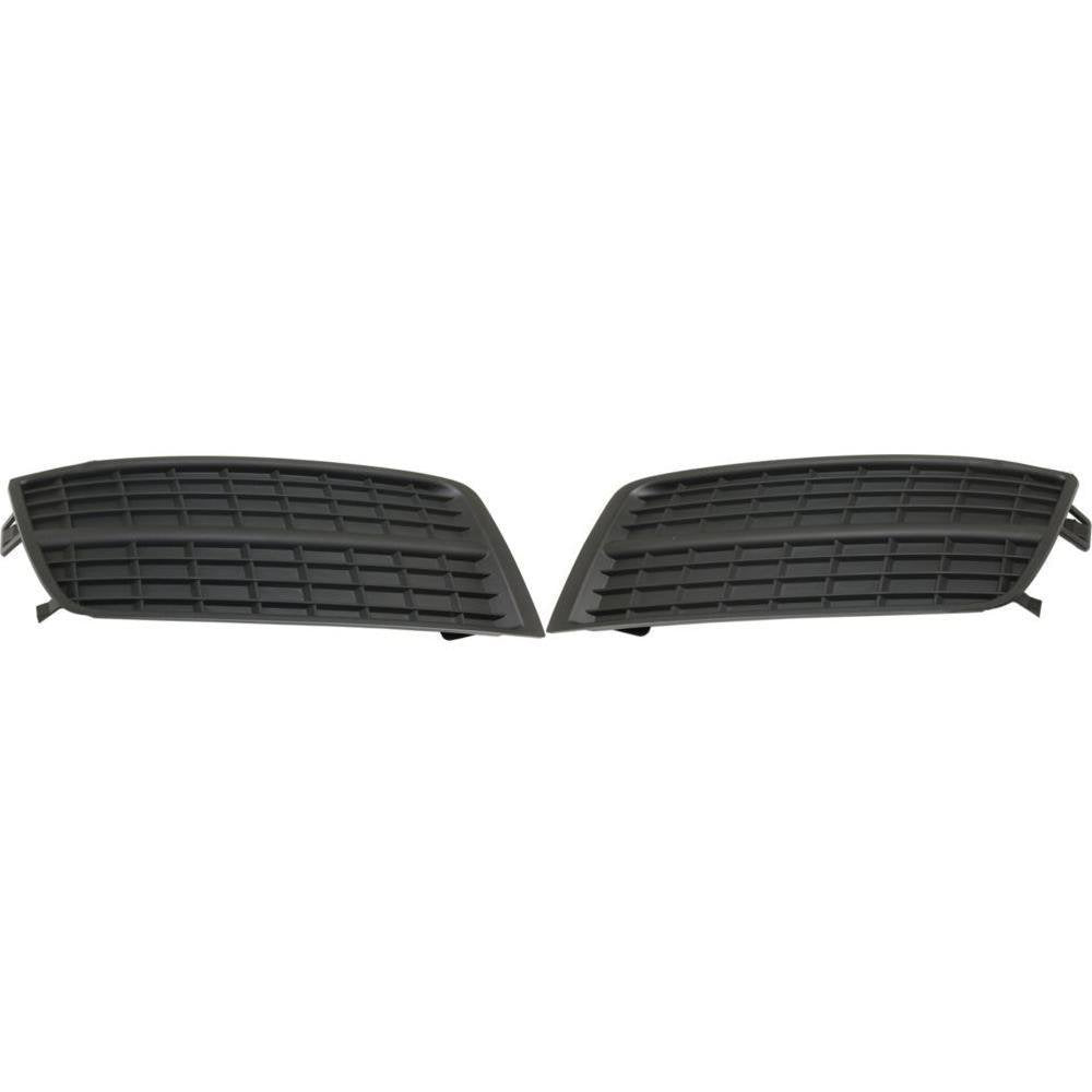 DAT AUTO PARTS Front Left Driver & Right Passenger Set Fog Light Hole Cover Trim Lamp Molding Bumper Insert Replacement for 2010-2016 Cadillac SRX ...