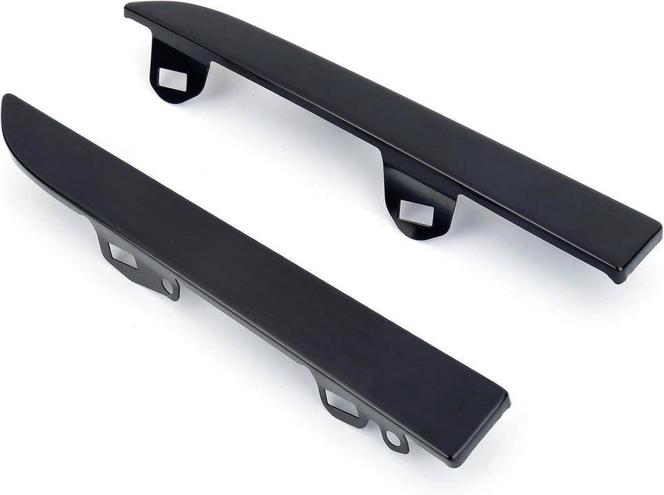 Set of 2 Left Driver and Right Passenger Grille Headlight Filler Bumper Bracket Insert Replacement For 2001-2004 Toyota Tacoma Pickup 2WD 4WD Black...