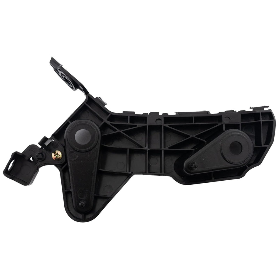 Front Driver & Passenger Side PAIR Bumper Cover Support Mounting Bracket Retainer, Fits 2019-2025 Mazda 3, Black Textured Plastic, MA1042113 MA1043...