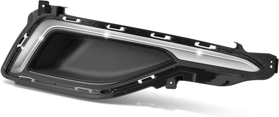 DAT AUTO PARTS Front Right Passenger Running Light Fog Lamp Cover Bumper Molding Insert Replacement For 2015-2017 Hyundai Sonata Standard Models Bl...