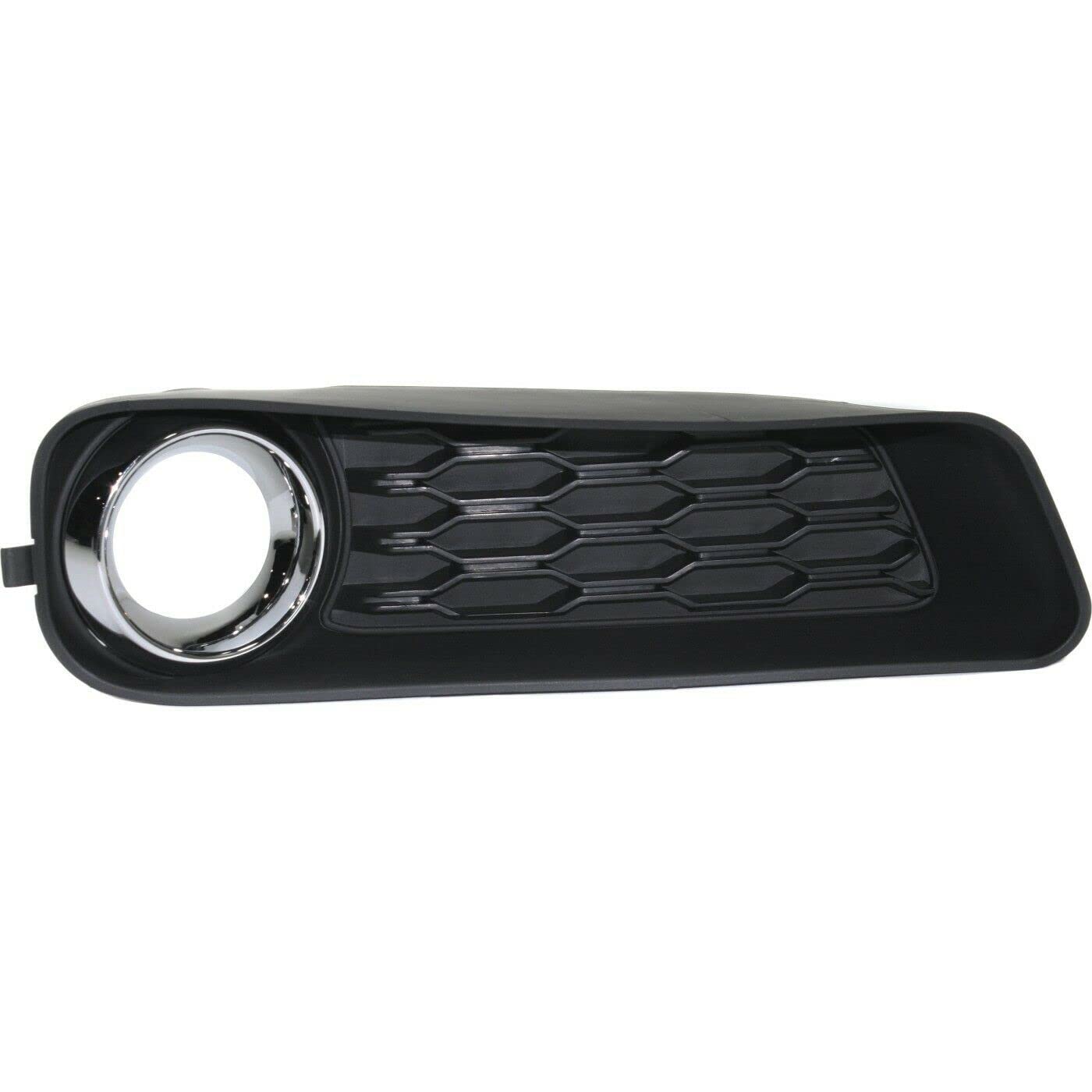 DAT AUTO PARTS Front Right Passenger Side Fog Light Cover Grille Trim Replacement For 2011-2014 Dodge Avenger Black With Silver Chrome Ring Texture...