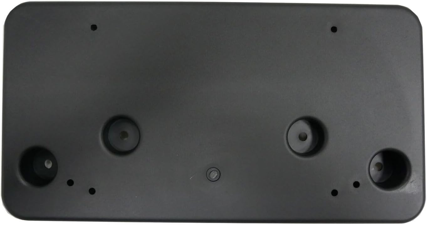 DAT AUTO PARTS Front License Plate Bracket Frame Cover Tag Holder Replacement for 2020-2025 Cadillac XT6 SUV Black Textured Plastic GM1068236 84215251